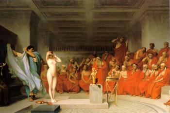 Jean-Leon Gerome : Phyrne before the Areopagus